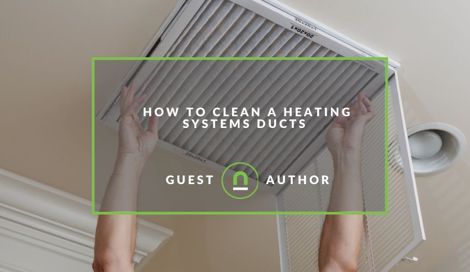Cleaning heating ducts