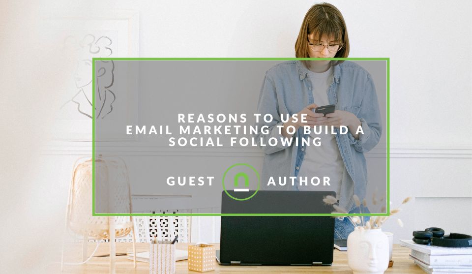 Building a social media following via email 