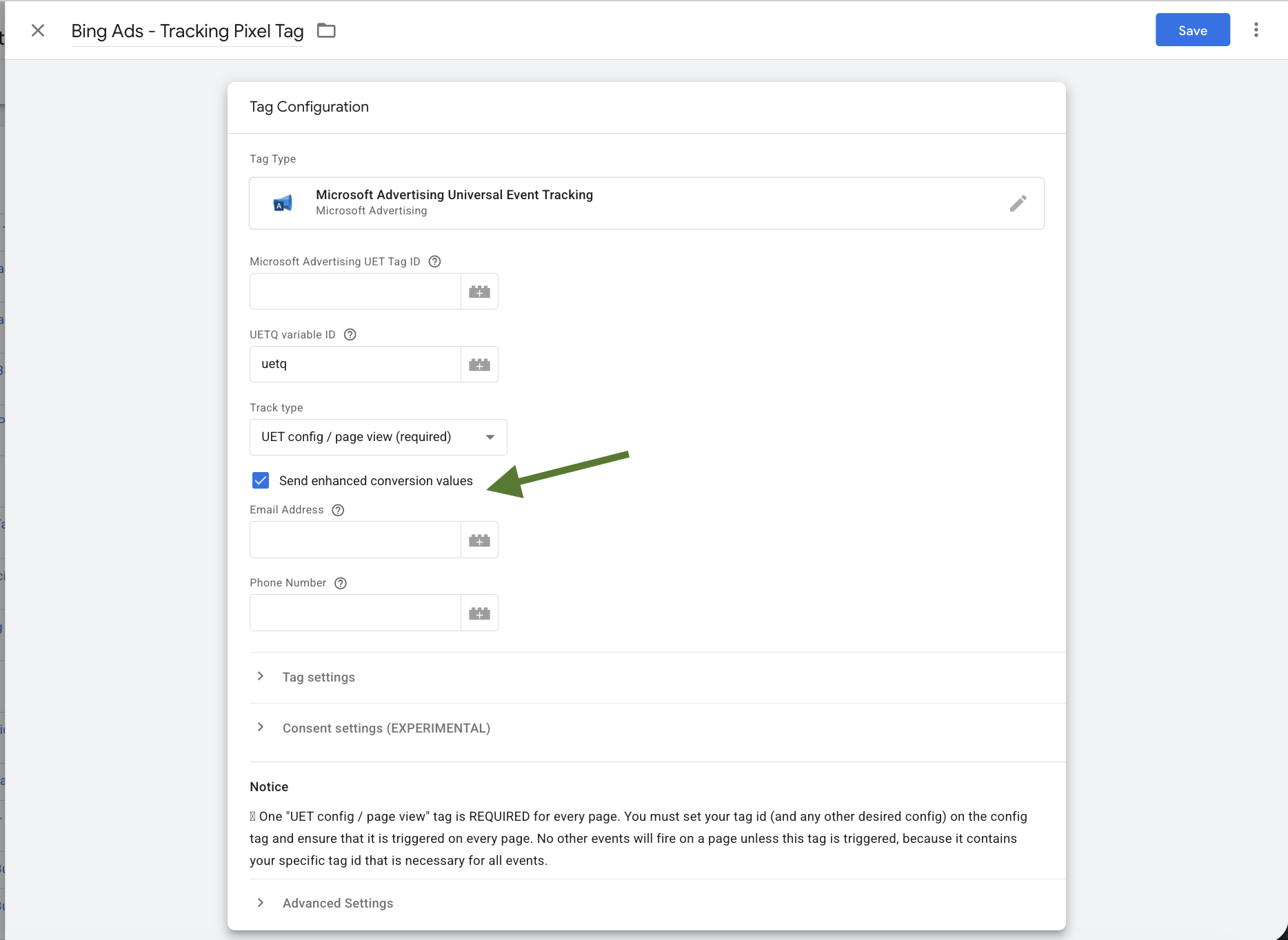 Bing Ads Enhanced Conversion