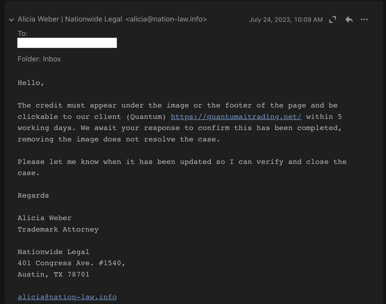 Pushing their clients link