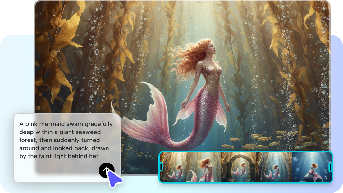 Pink Mermaid AI image
