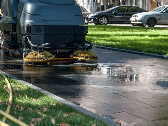 Paving, parking and walkway cleaning