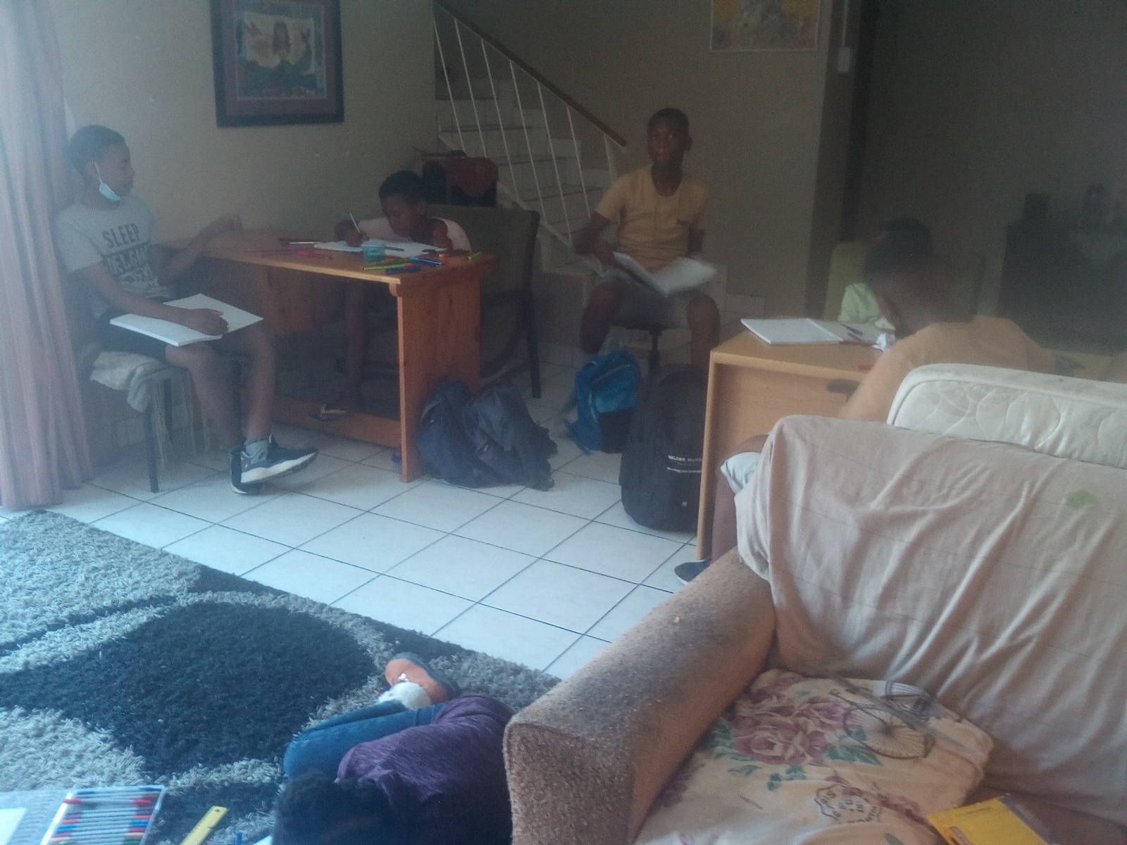Learners hard at work