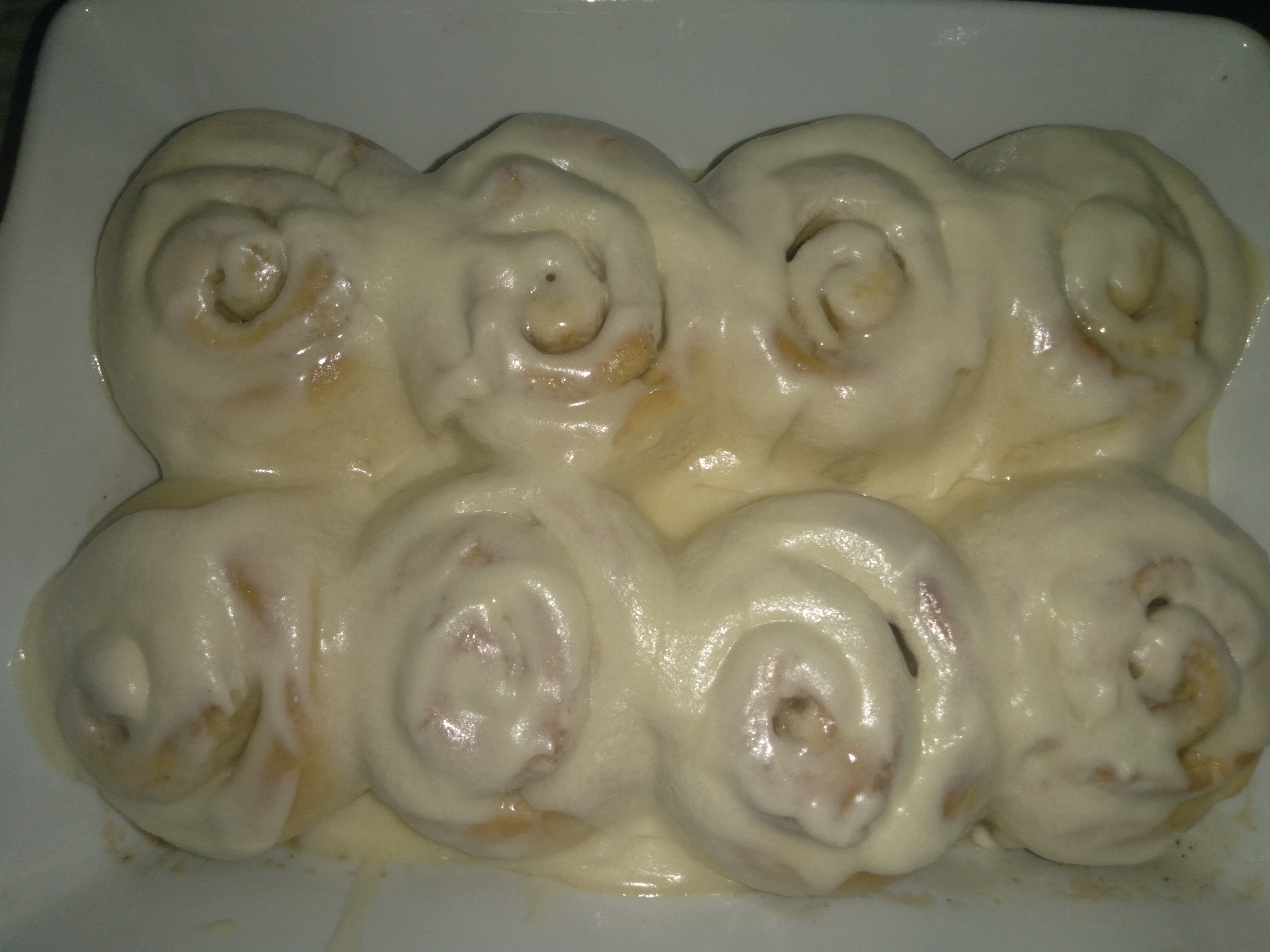 Cinnamon Rolls with a creamy vanilla frosting