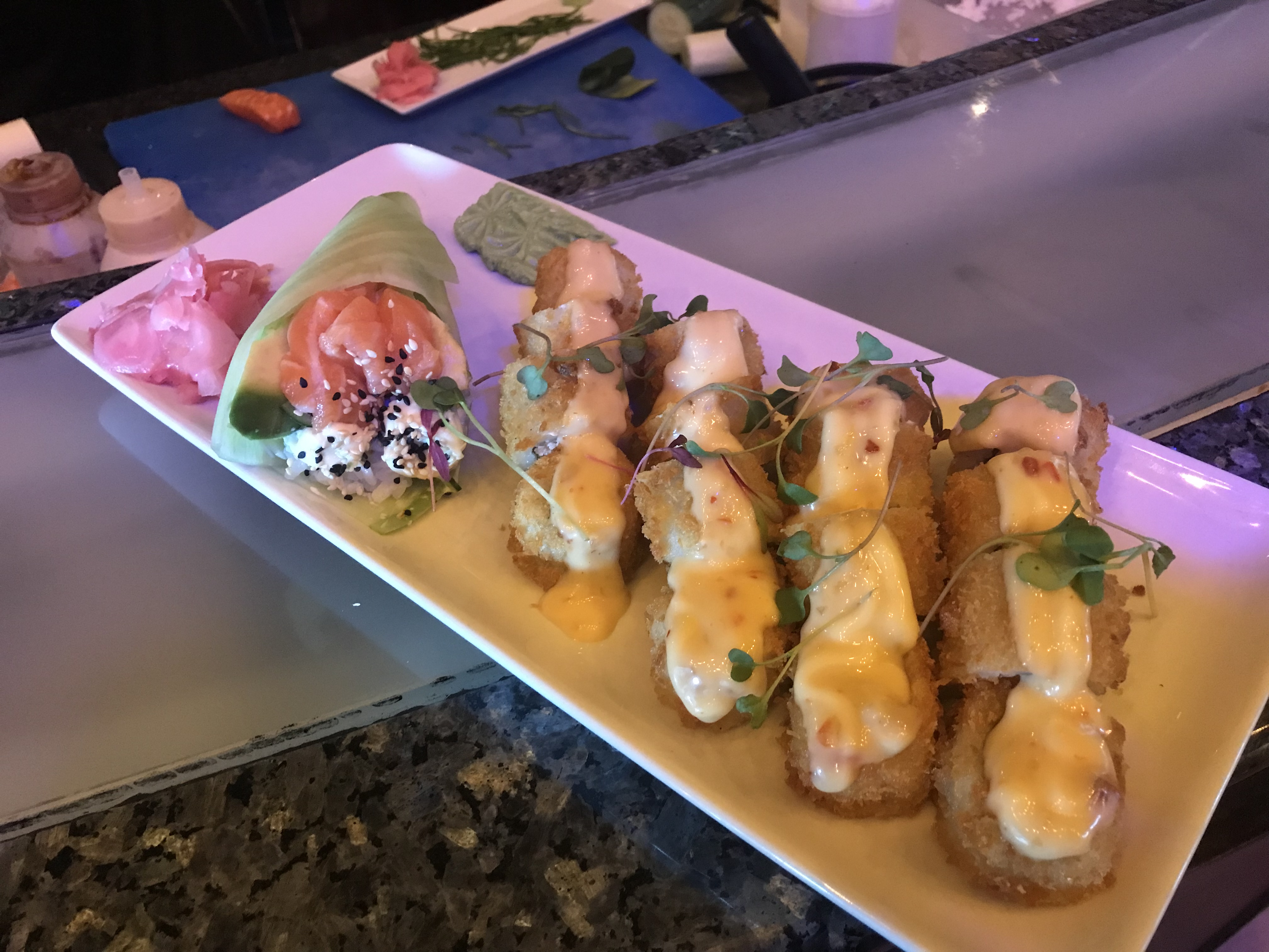 One of our sushi platters