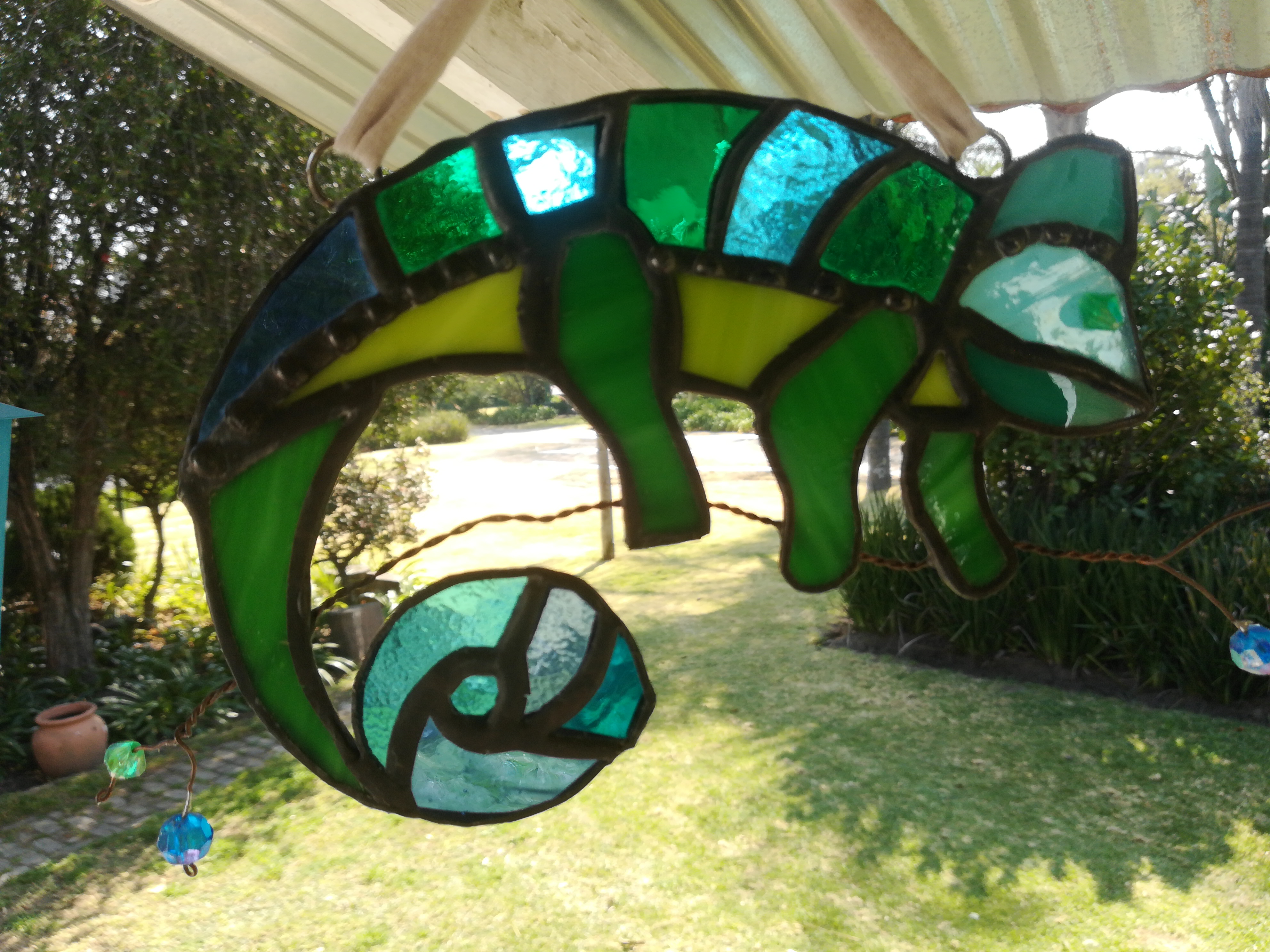 Chameleon sun catcher