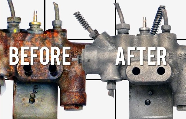Metal cleaning to remove rust