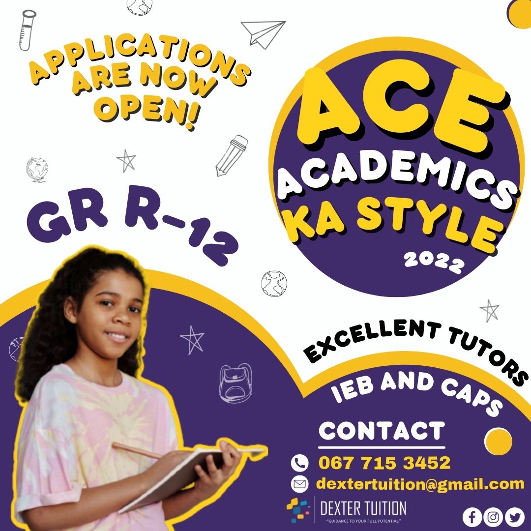 What is Ace Academics ka style? - Is an extra learning tutorial program created by Dexter Tuition with the intentions of bridging the gap of educational skills required for academic excellence between students.