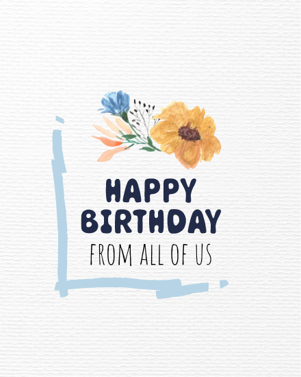 Virtual birthday cards