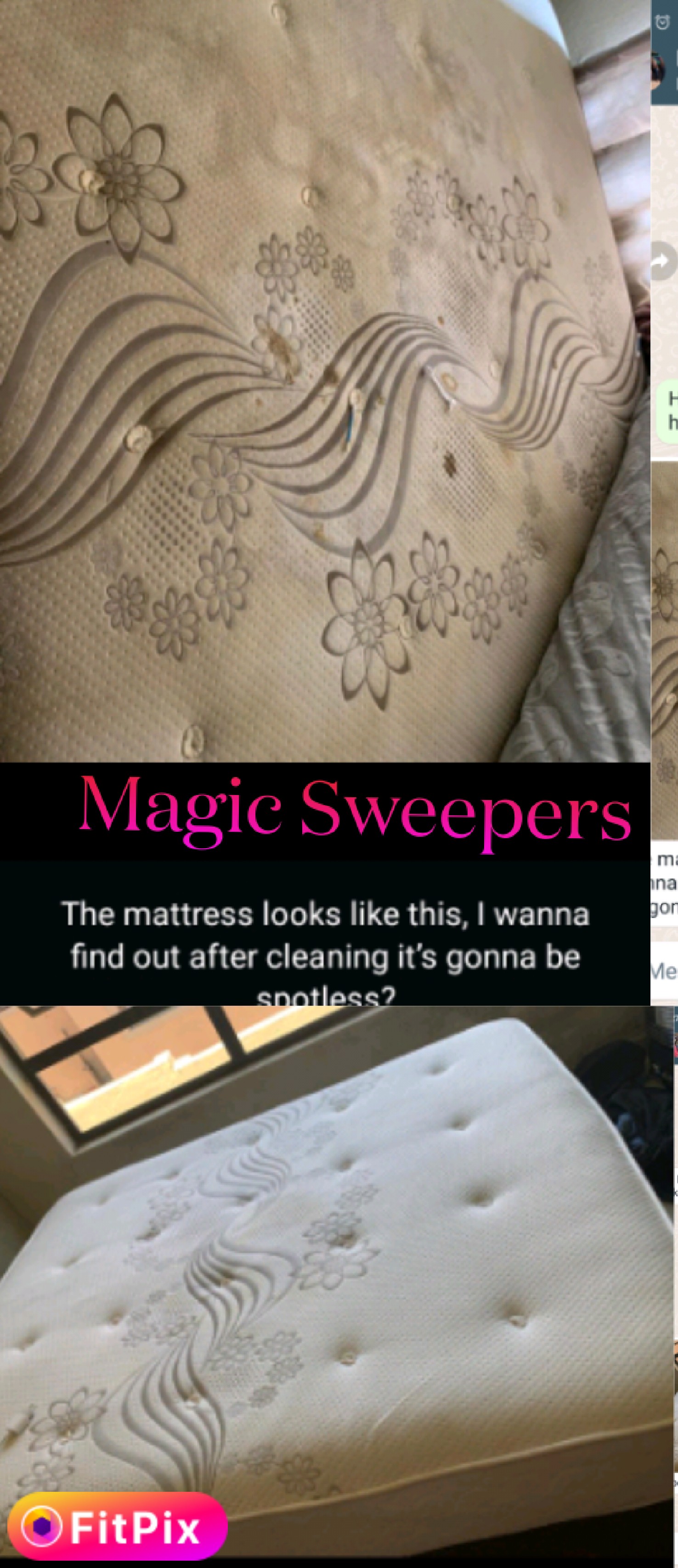 King size Mattress deep cleaning for first time after 5 years of using it