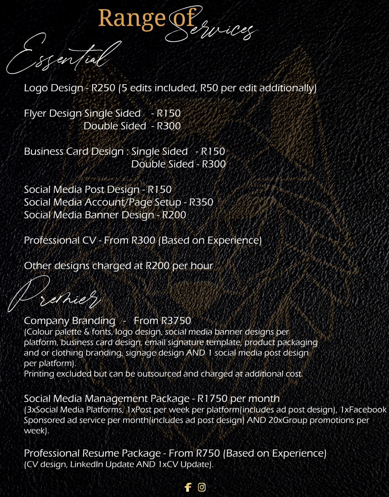 Range of Services