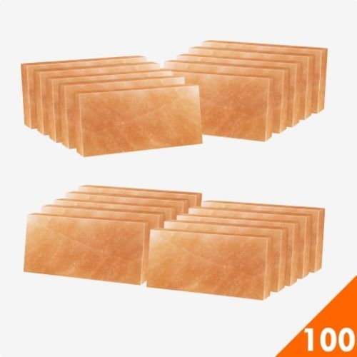 Wholesale Himalayan Salt Tiles 8" x 4" x 1" - Pack 100