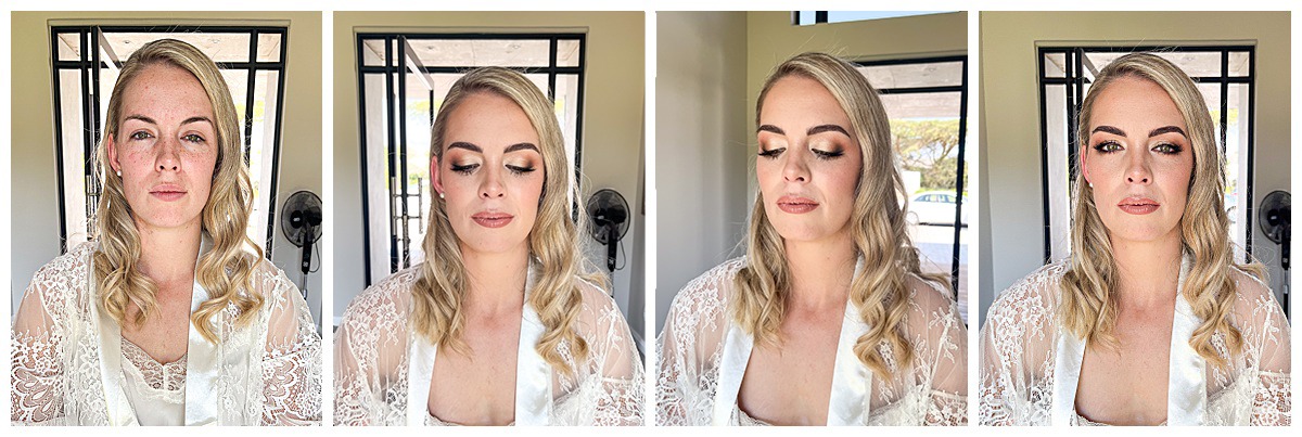 Bridal makeup and hair