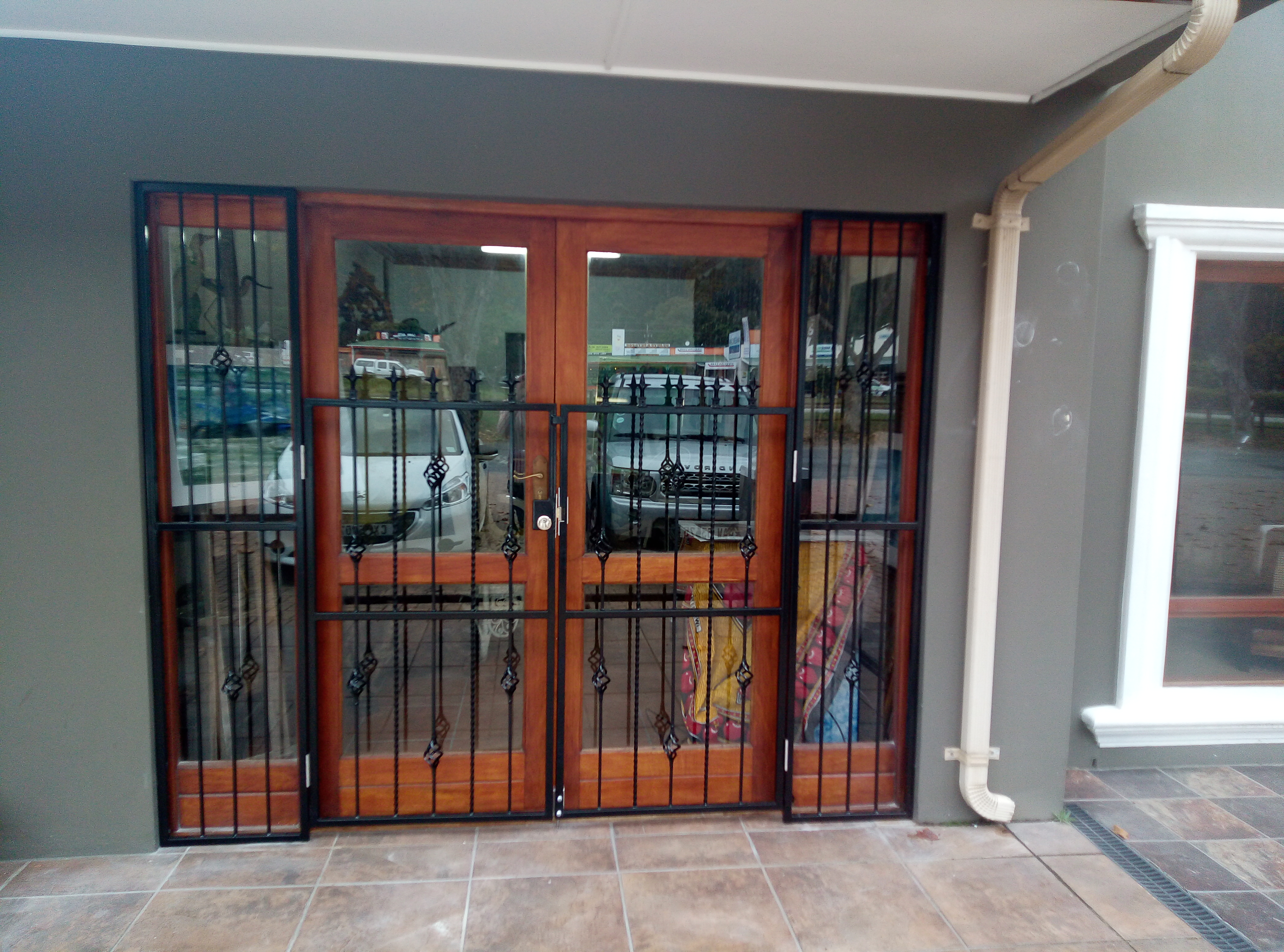 Decorative shop front gates