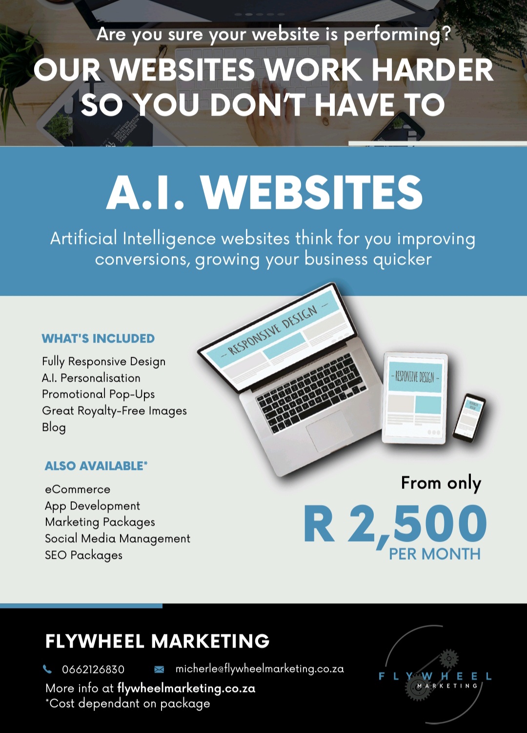 A.I. website flyer