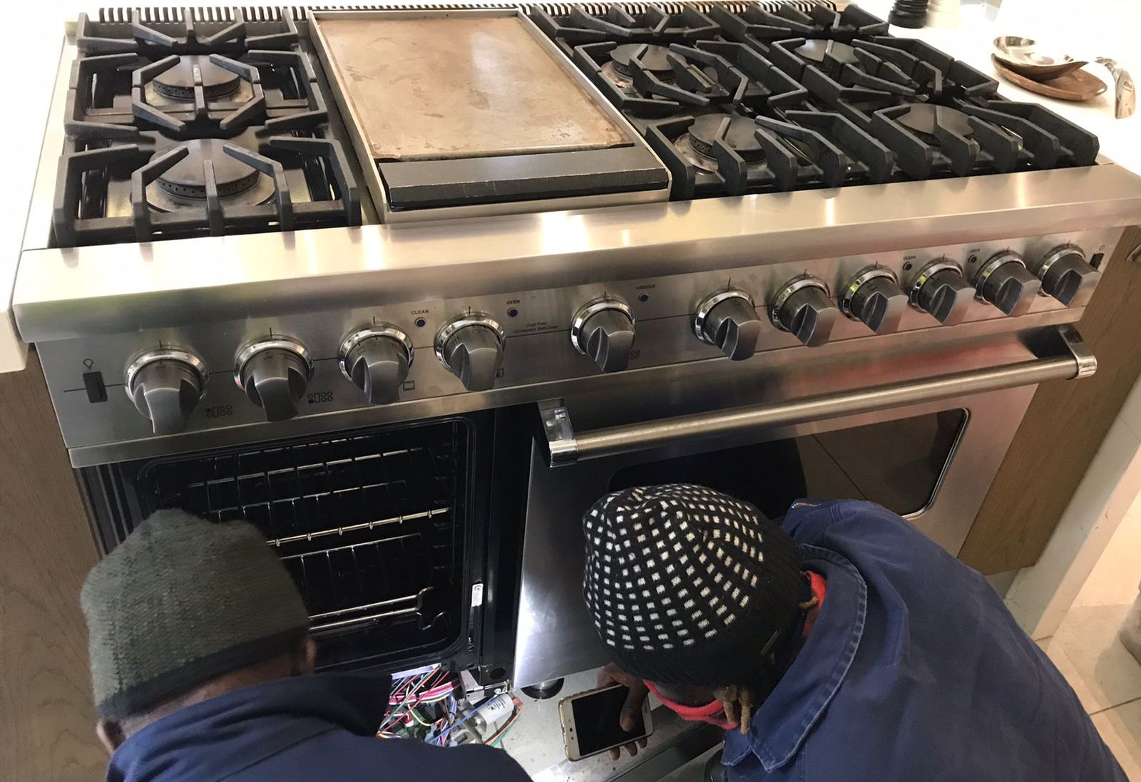Repairing a stove
