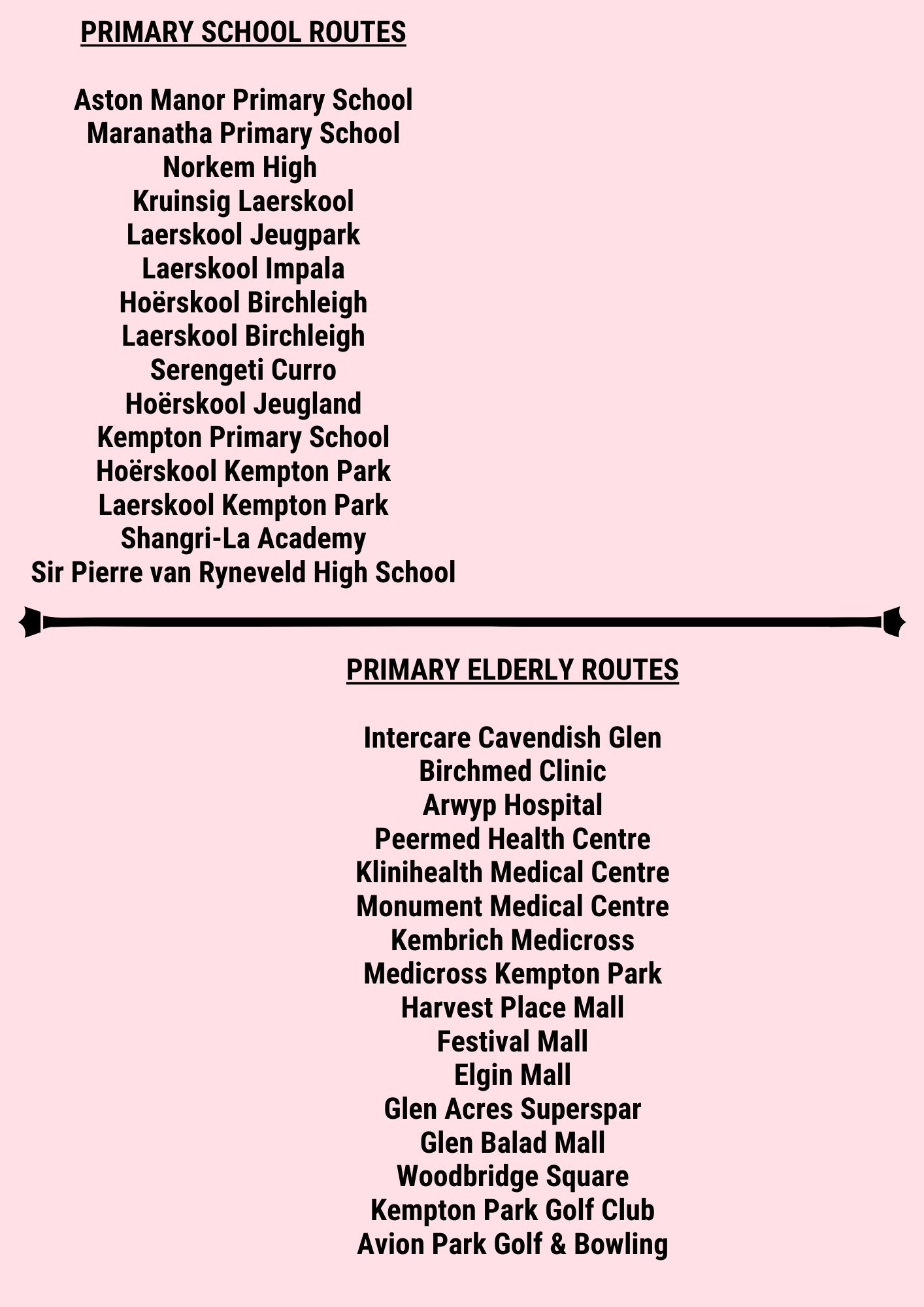 Our transportation services