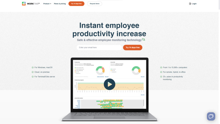 Work monitoring software