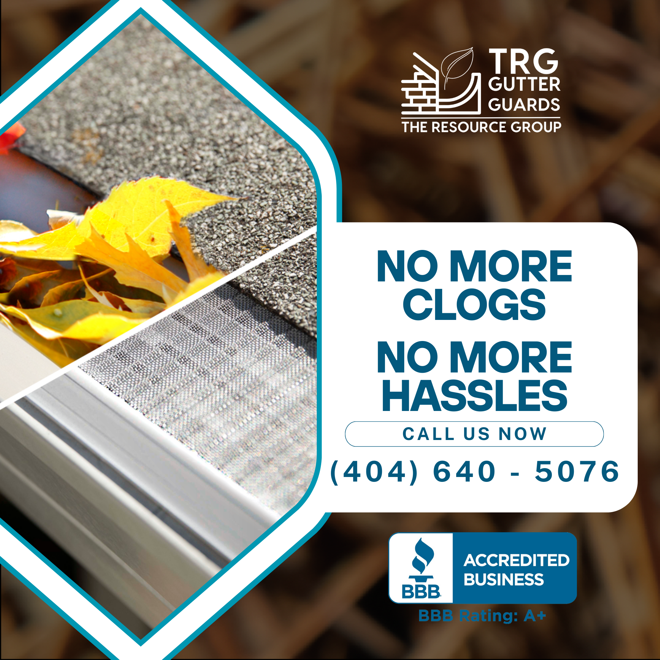 TRG Gutter Guards - No more Clogs, No more Hassles.