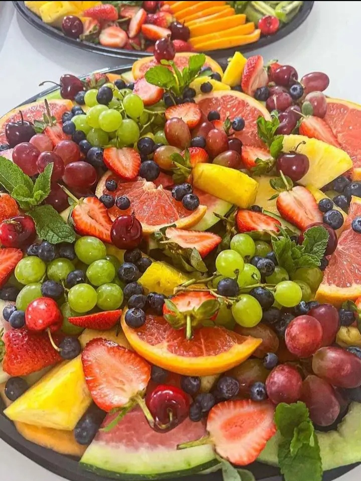 Fruit platter -R350-R400 and also Meat platters too Varies from R450-550