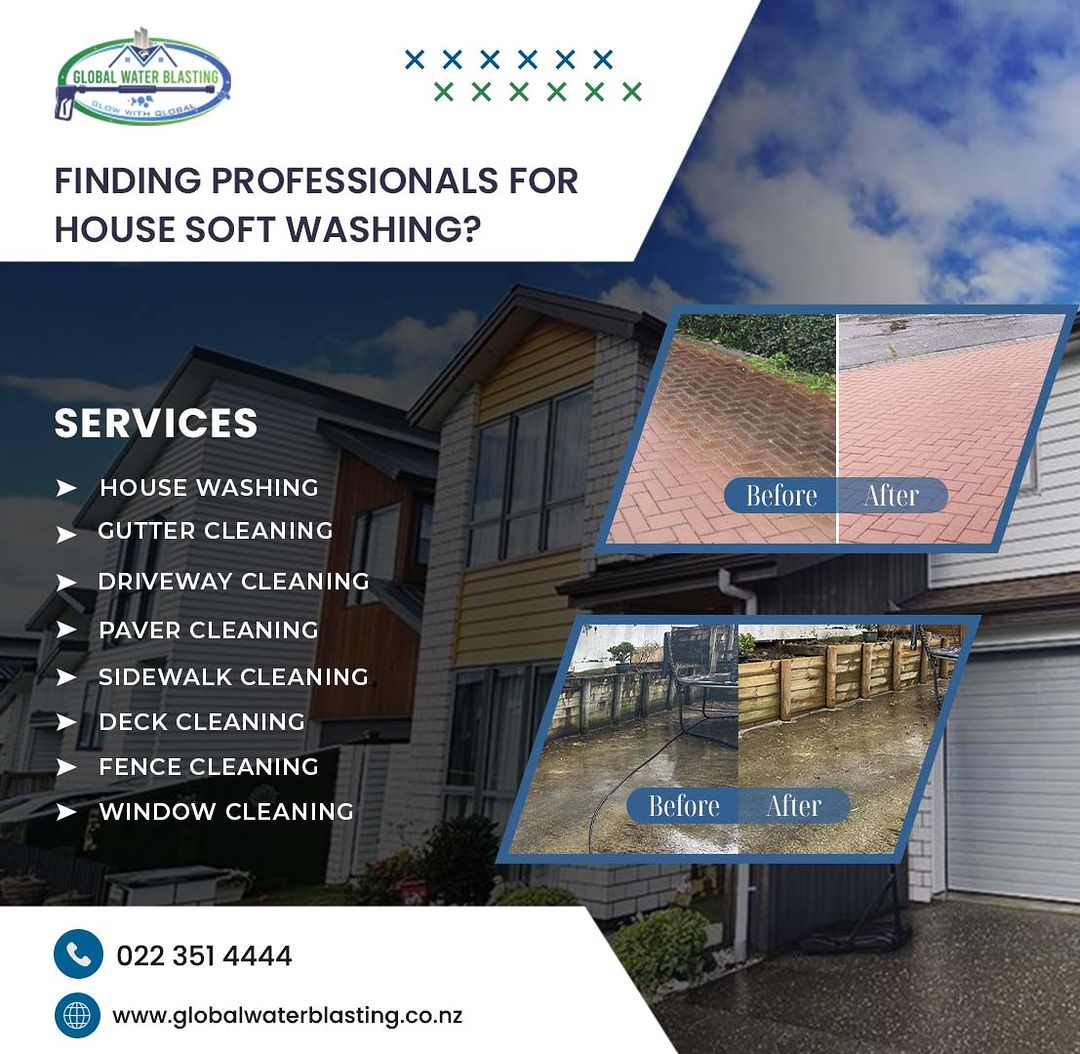 Professional soft house services ensure safe and effective cleaning of your home's exterior, preventing damage and improving curb appeal, saving you time and effort in the process