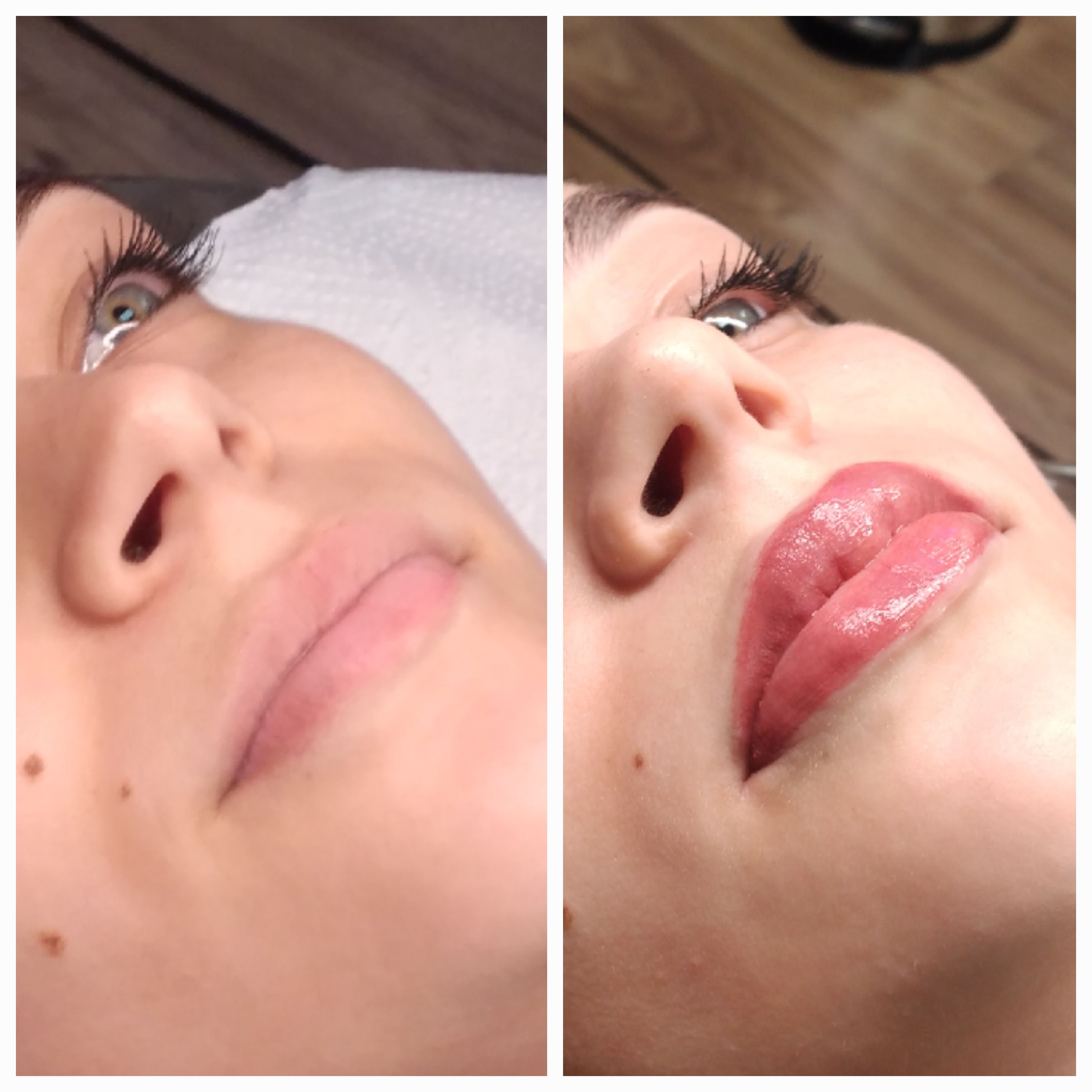 Permanent makeup lips