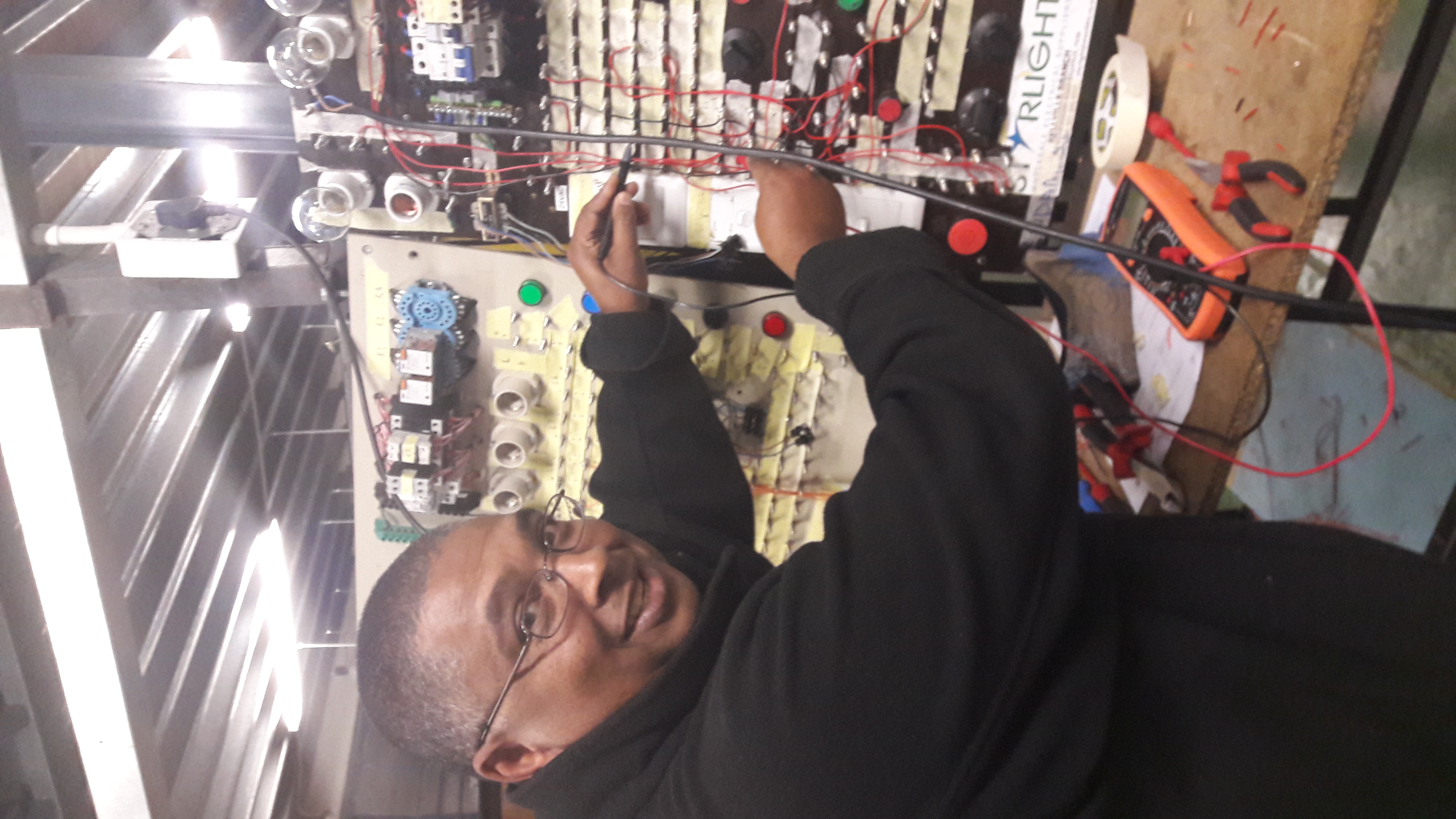 Working on An Electrical Control Panel