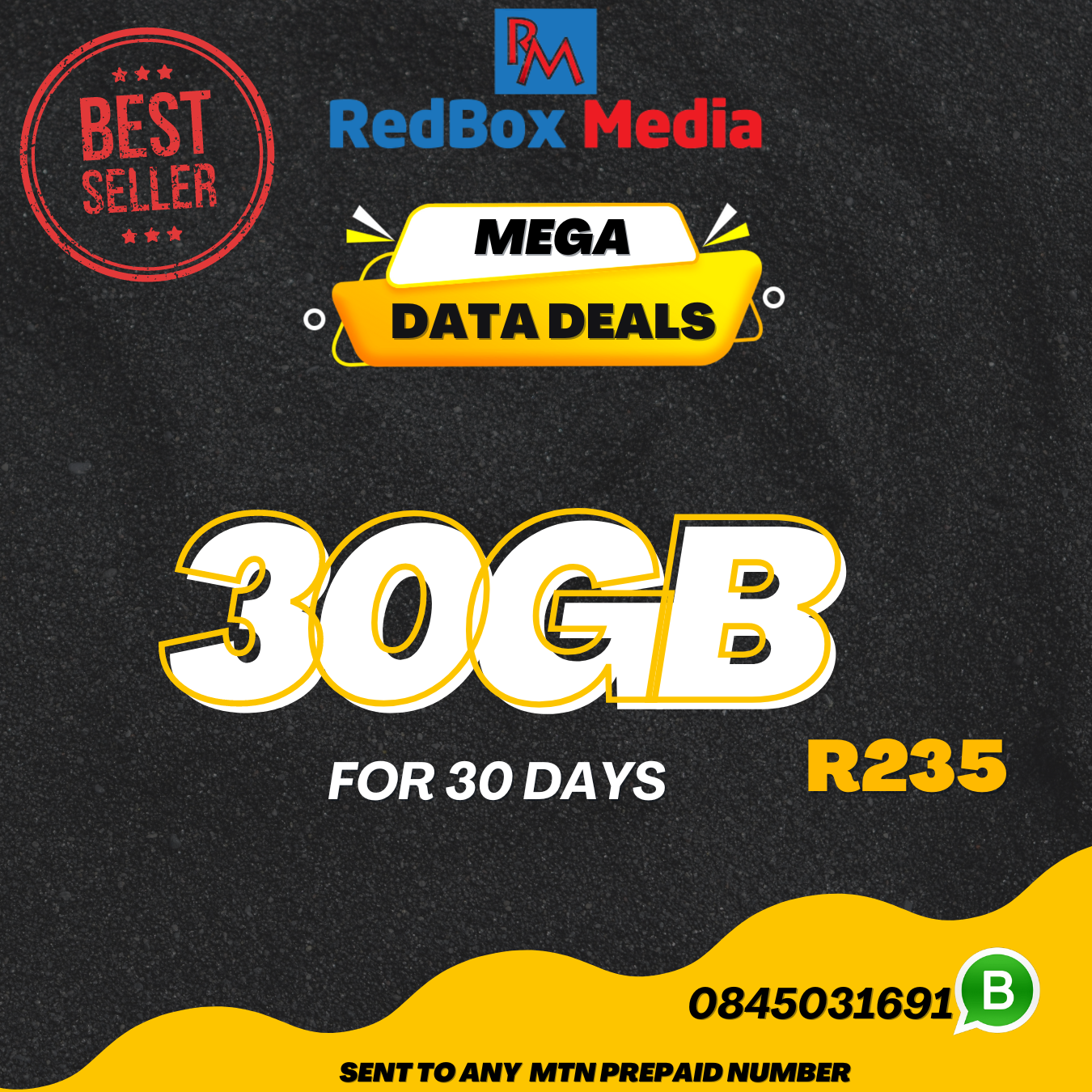 MTN Mobile Data recharged to your prepaid number