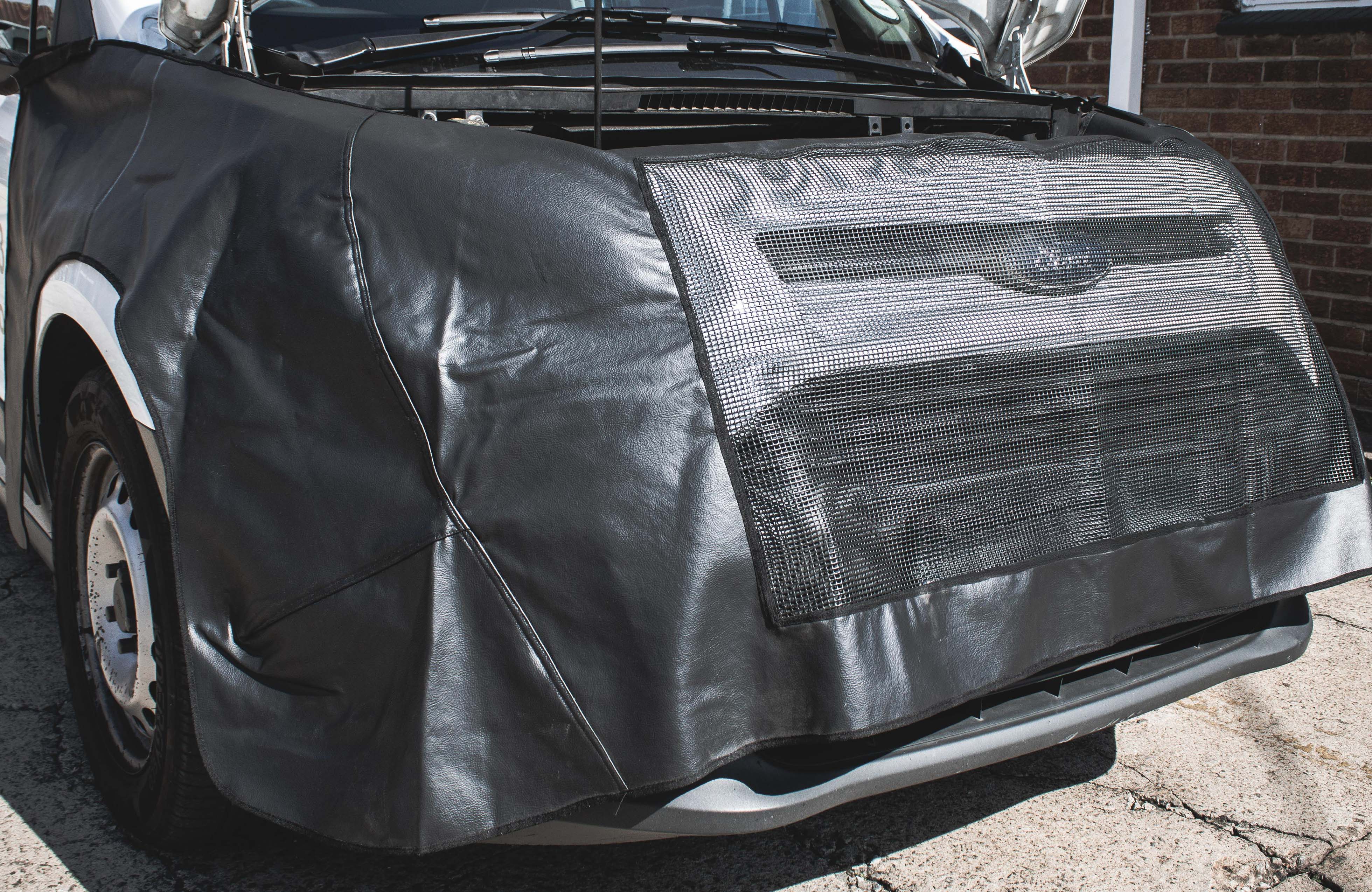 Wrap around mechanics fender cover