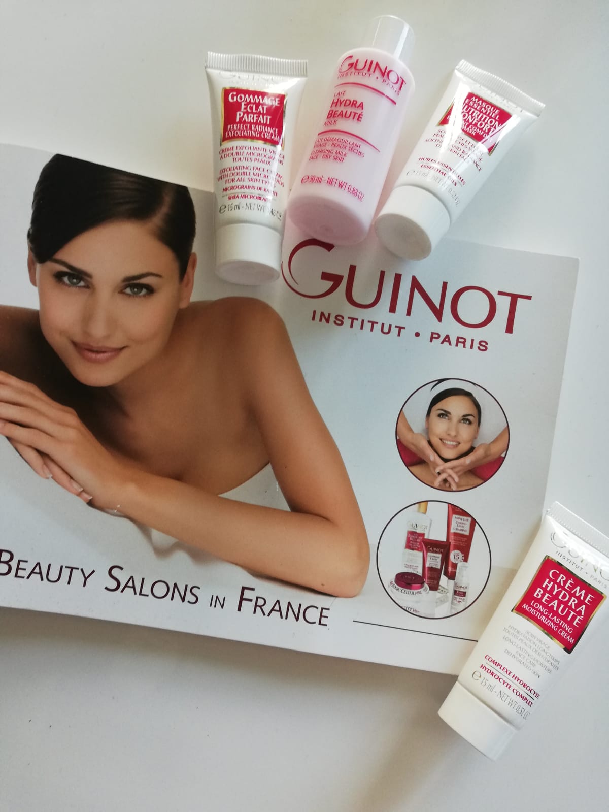 We use Guinot beauty products in our salon.  Guinot, the alternative to aesthetic medicine, offers exclusive skincare treatments.