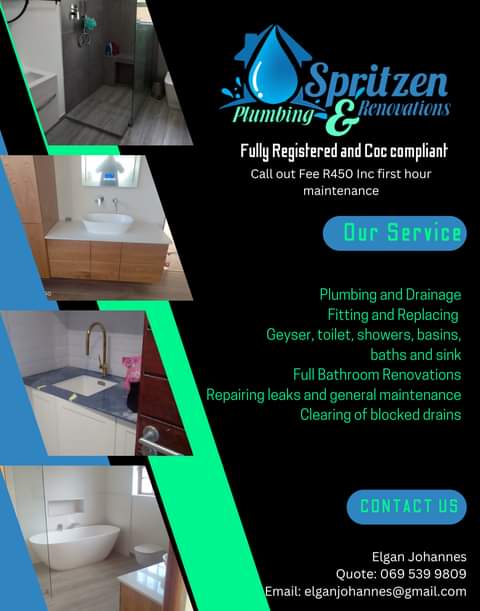 Qualified plumber passionate about what I do WhatsApp me for all your plumbing needs 