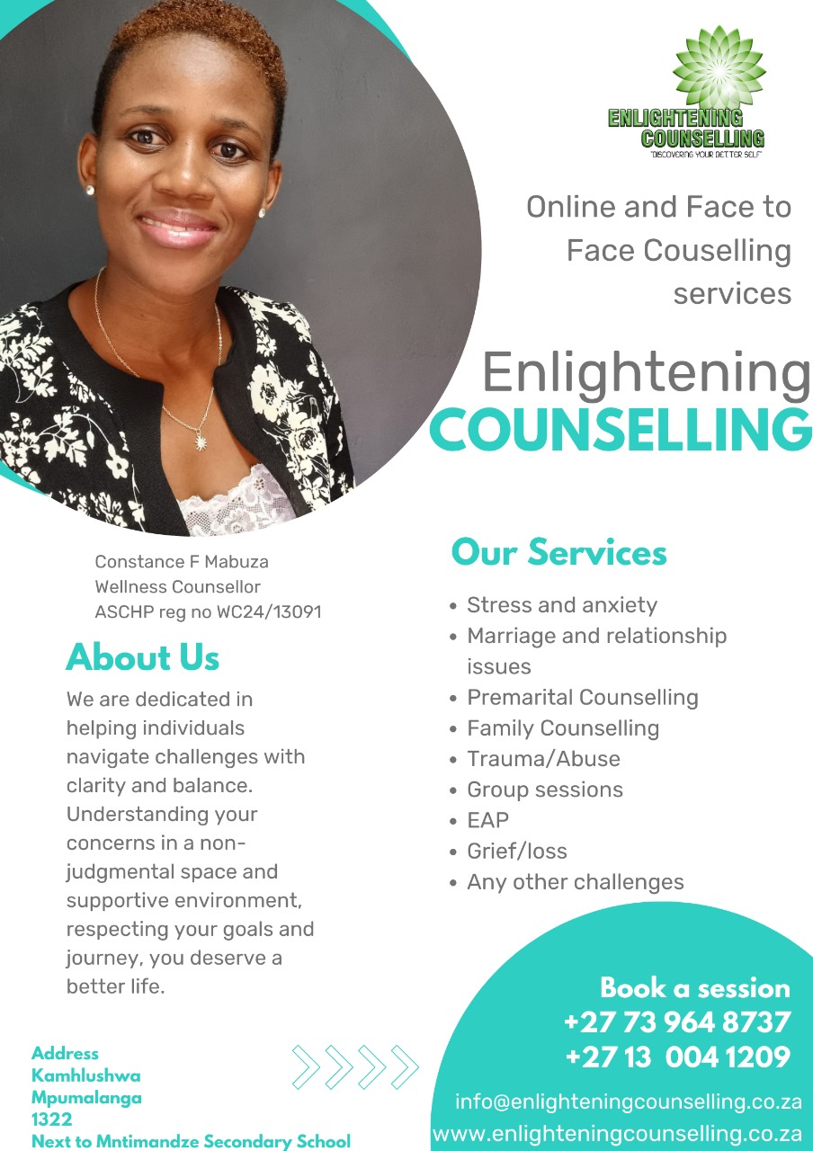 Online and Face to face Counselling sessions