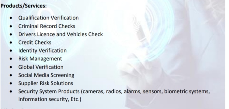 Background Check Services