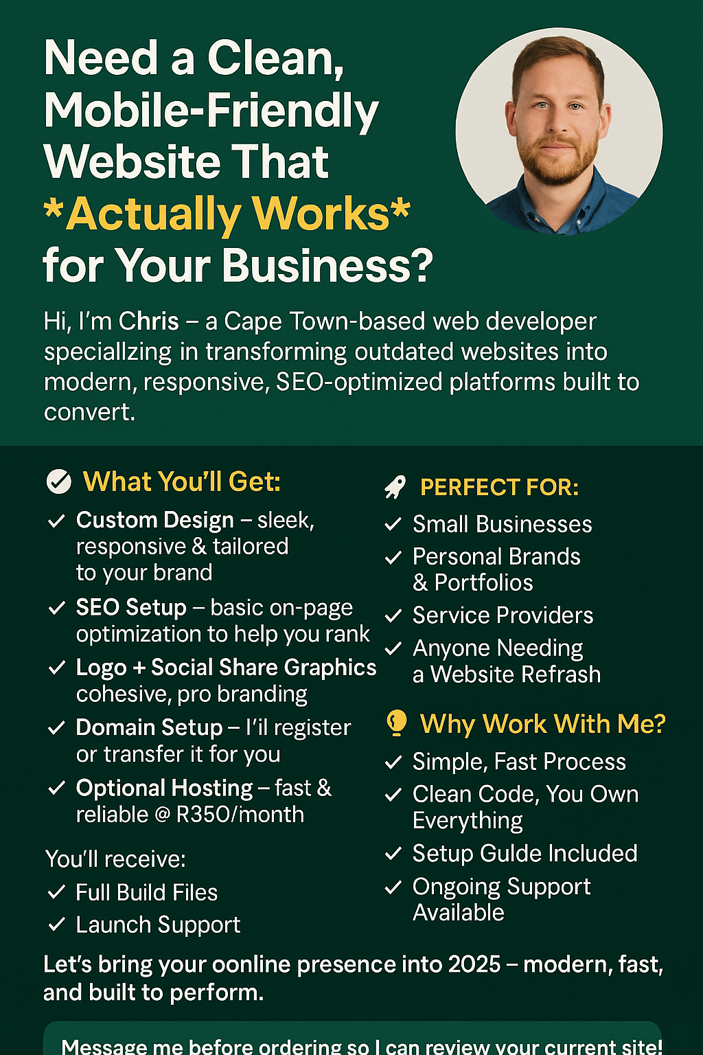 Full Website Package R5000