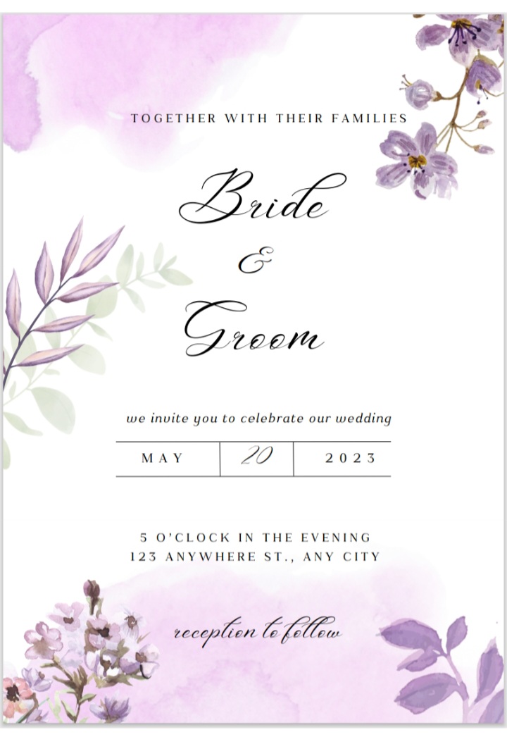  Custom Wedding Invitations Designed by The Design Cartel – elegant, romantic, and fully customizable for your big day!! Perfect for digital or print!  