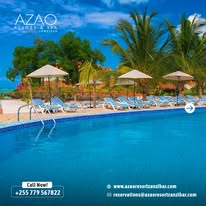 The beachfront swimming pool offers a breathtaking view of the turquoise Indian Ocean, where gentle sea breezes and the sound of waves create pure relaxation. Guests can take a refreshing dip, unwind on sun loungers under swaying palms, or watch the golden sunset over the horizon. Surrounded by tropical gardens and a serene atmosphere, it’s the perfect spot to relax, recharge, and soak in the beauty of Zanzibar’s coast.