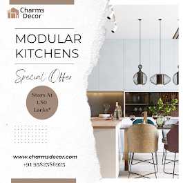 "Charms Decor is a trusted name for modular kitchen near you in Gurgaon, offering premium-quality and customized solutions for modern homes. We specialize in modular kitchen in Gurgaon, delivering smart layouts, durable materials, and elegant finishes that enhance both style and functionality. Our expert team creates innovative modular kitchen designs in Gurgaon tailored to your space, lifestyle, and budget. As experienced modular kitchen manufacturers in Gurgaon, we ensure precision craftsmansh