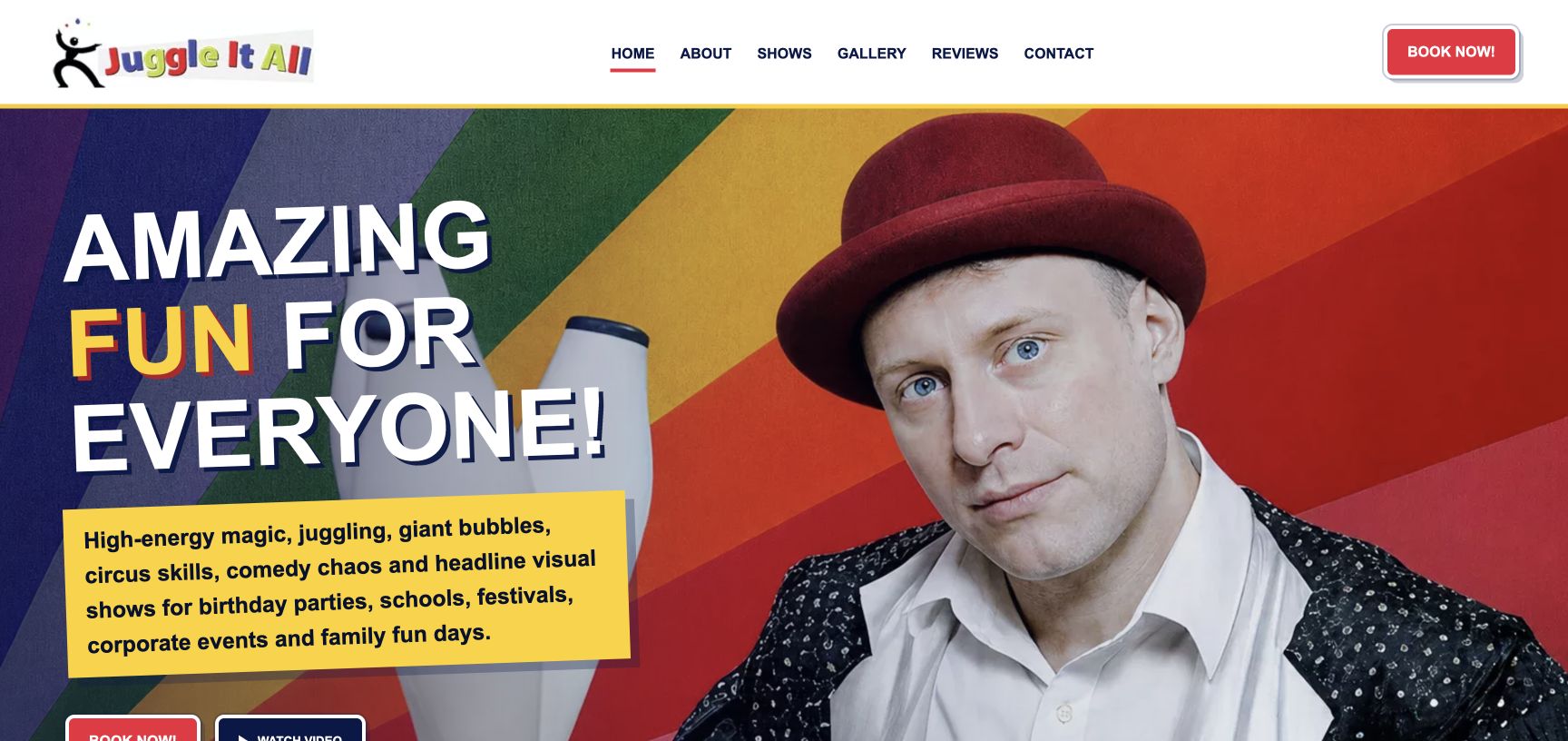 Juggle It All website design by Giraffe Digital