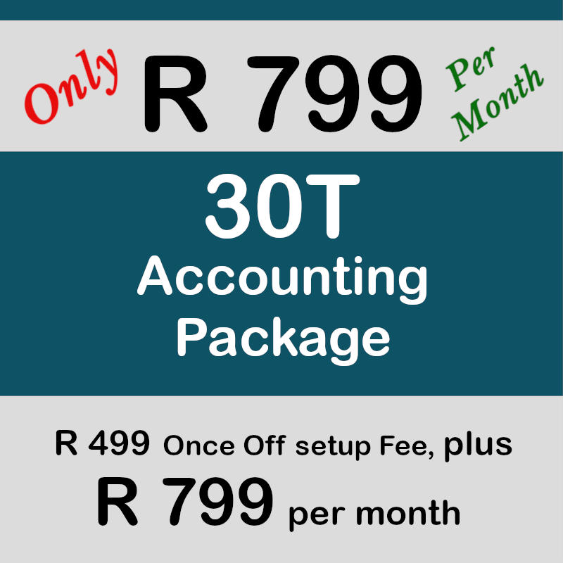 2022 Pricing:  Monthly Accounting from R799 per month