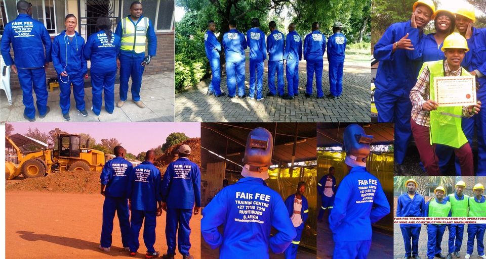 Fair fee school of artisans and machines operators training centre, we are growing day by day thanks to our students and partners. TRUST, HONESTY and PRIDE are our main. We offer professional skills development. Training is conducted face to face at our training centre in Rustenburg North West province S Africa.