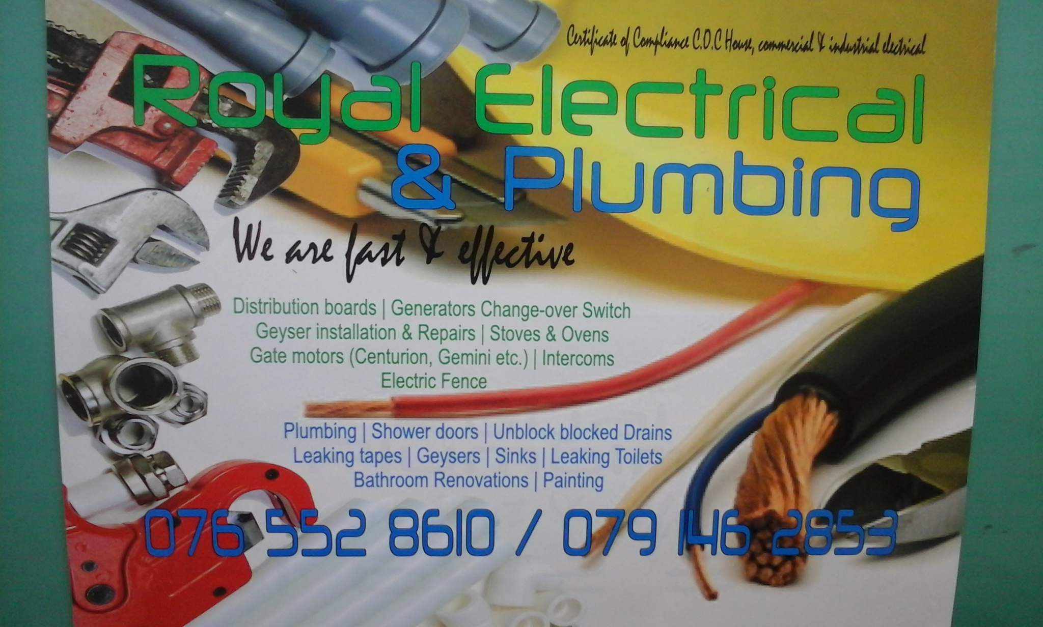 24hr Electrical And Plumbing Services 0765528610/0791462853