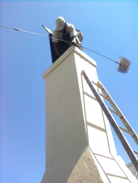 Chimney sweep from top to bottom