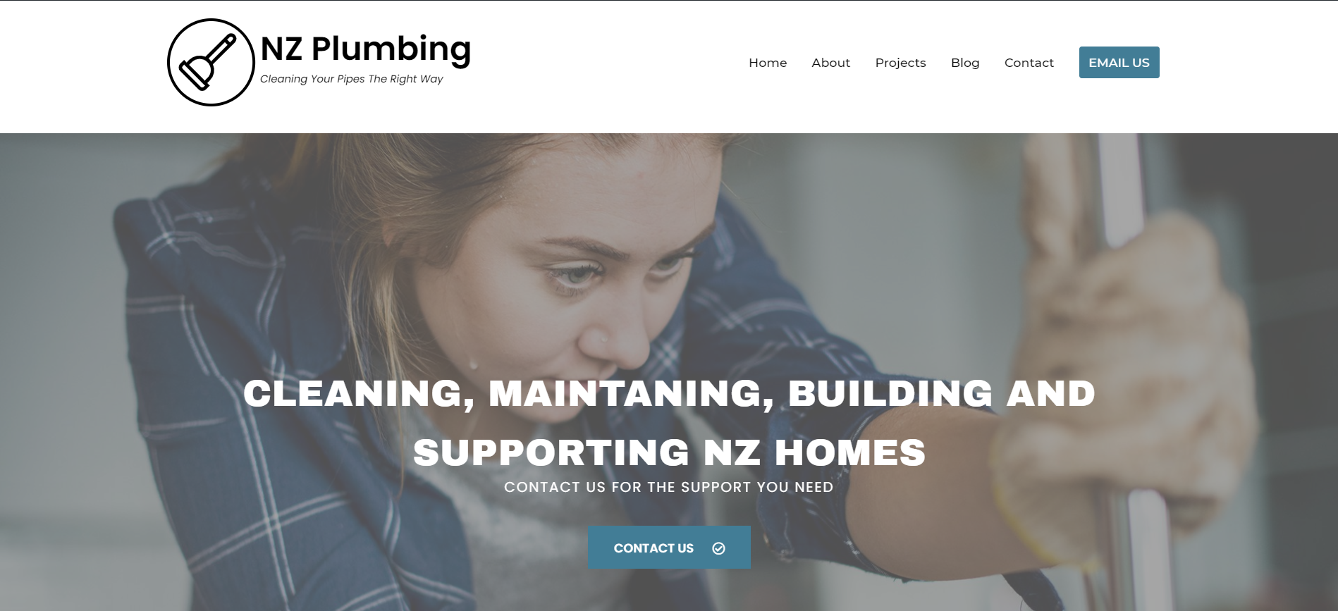 website for a plumbing company in New Zealand