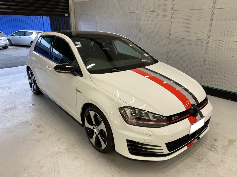 VW golf gti two colour stripes