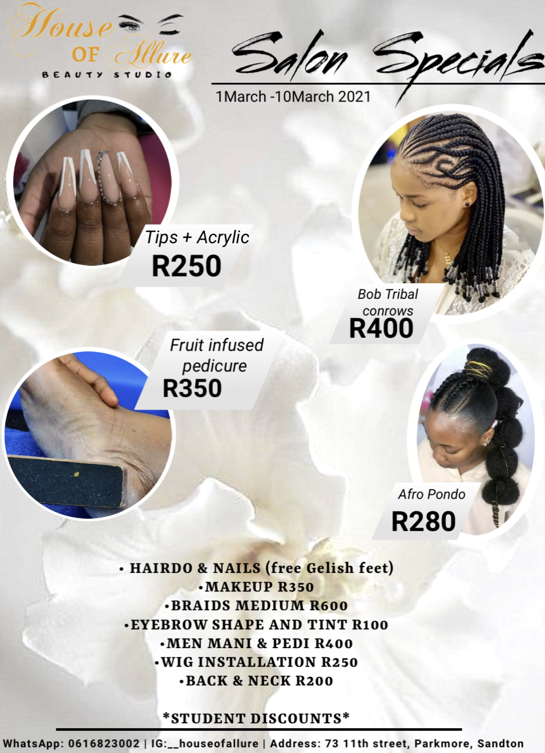 Weekly specials