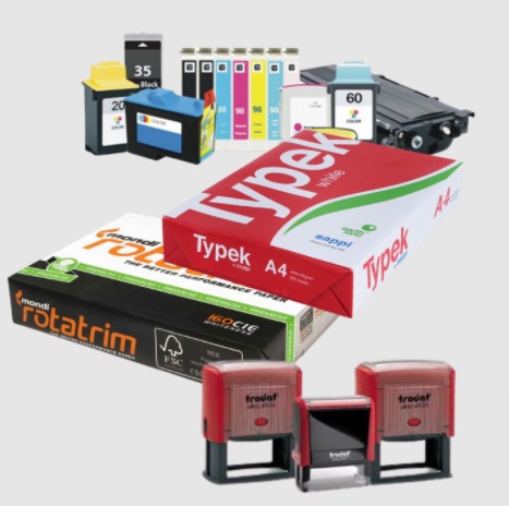 All Printer Cartridges, Office Paper and Trodat Stamps