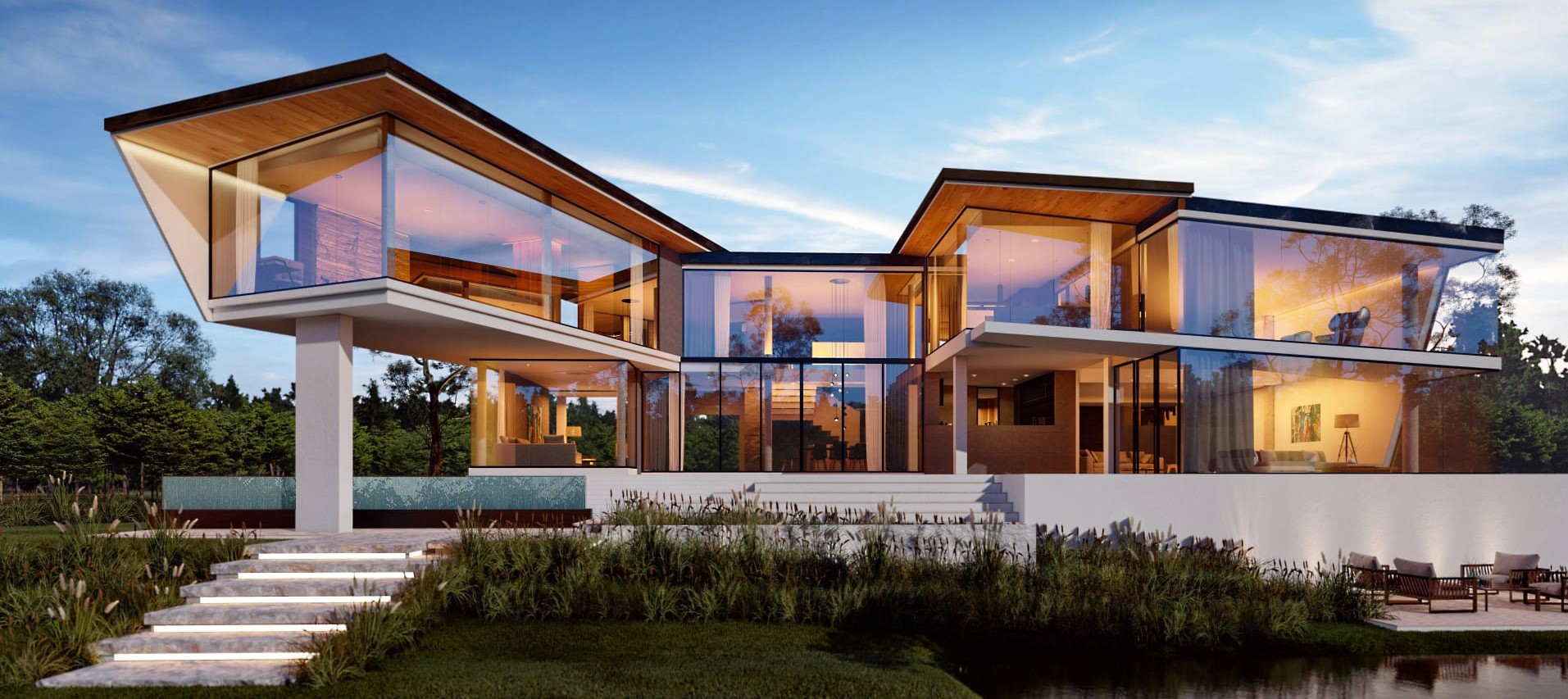 A modern, minimalist and plush home designed to exhillarate. 
