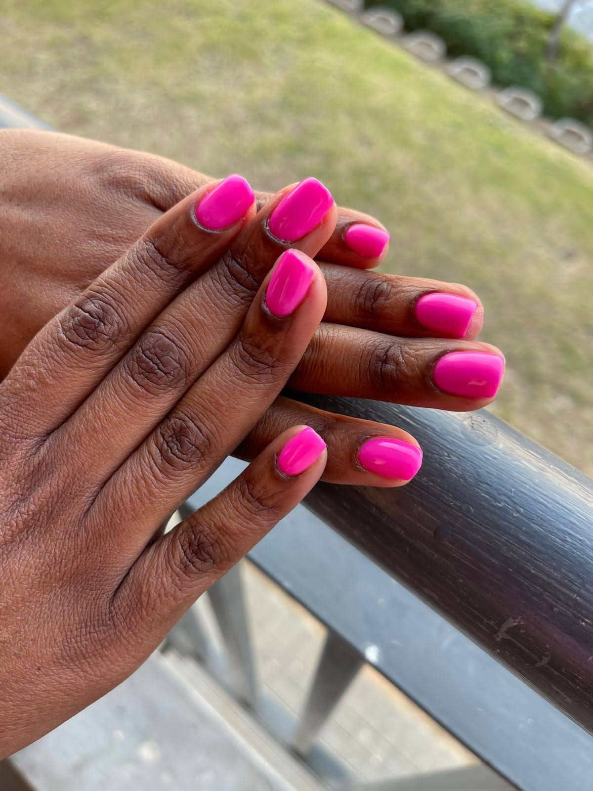 Gel nails done in the comfort of your home
