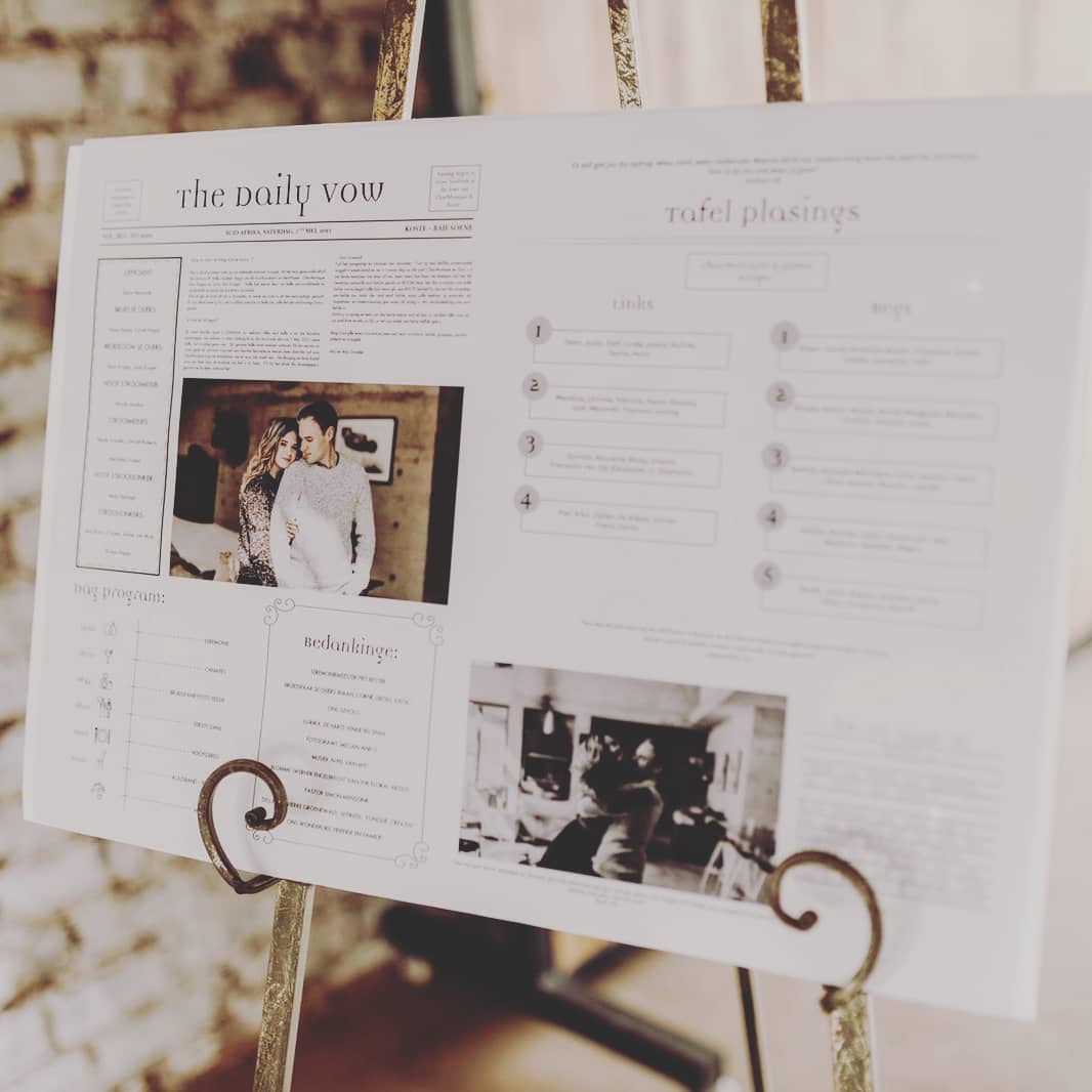 Custom wedding stationery done catered to your needs. I specialise in other print design, digital and social media design.