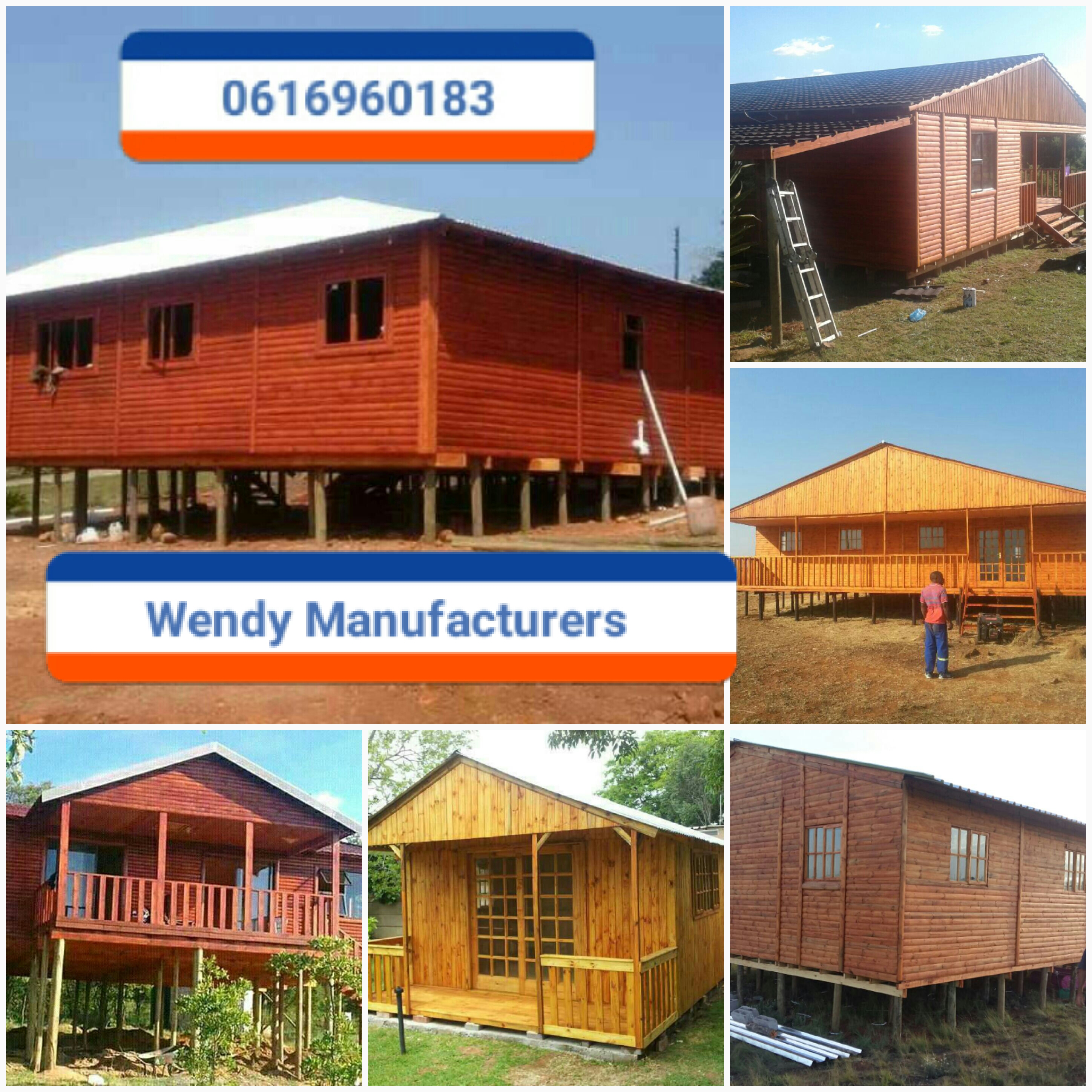 We make all types and sizes of wendy houses and log cabins at affordable and negotiate prices. Contact Isaac on 0616960183